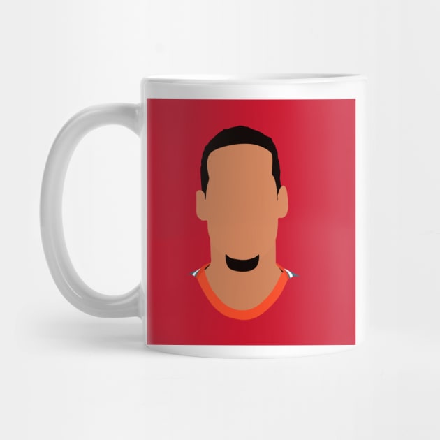 Virgil van Dijk Minimalistic Face Art by GotchaFace